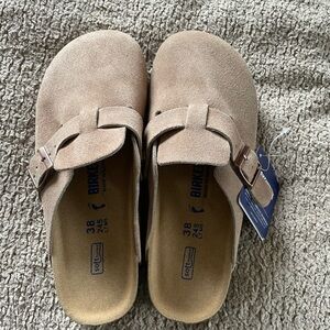 Birkenstock Light Brown Suede Footwear